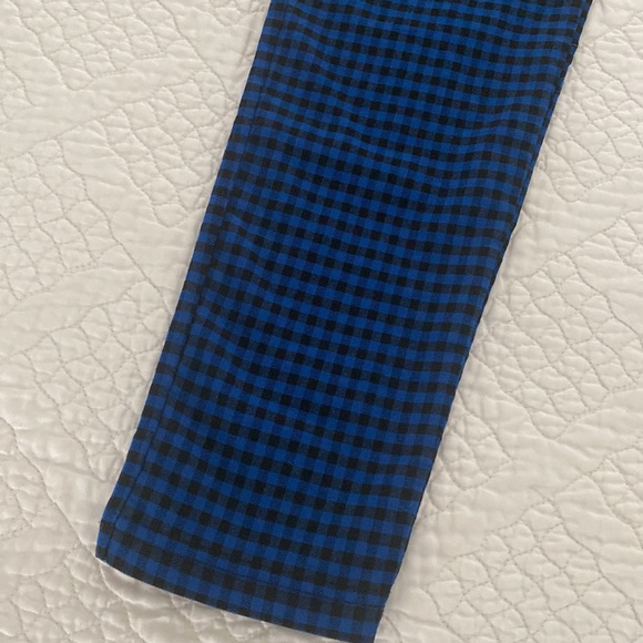 Zara blue & black checkered pants - Picture 5 of 8